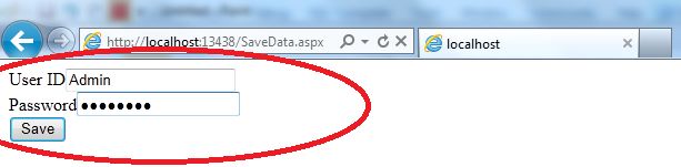 Calling WebForm in Browser